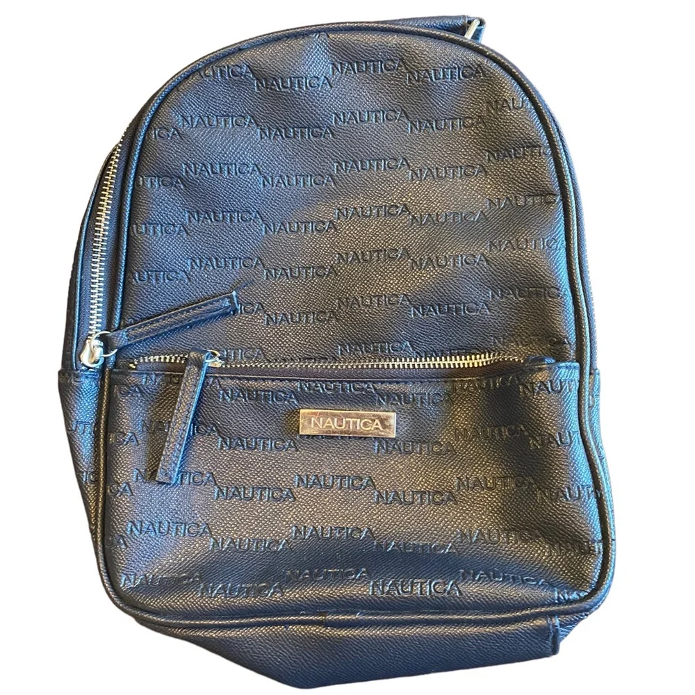 Nautica Navy Blue Backpack Purse